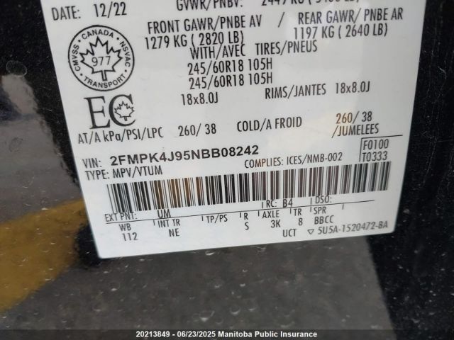 2FMPK4J95NBB08242 Ford gtdi