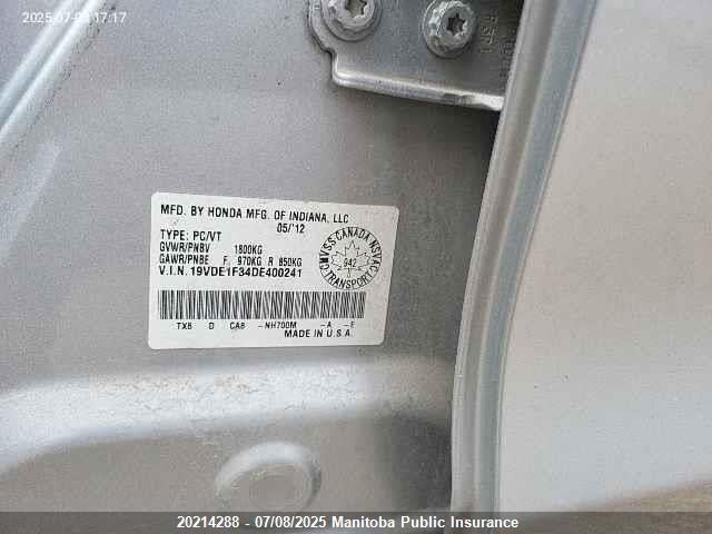 Продаж на аукціоні авто 2013 Acura Ilx, vin: 19VDE1F34DE400241, номер лоту: 20214288