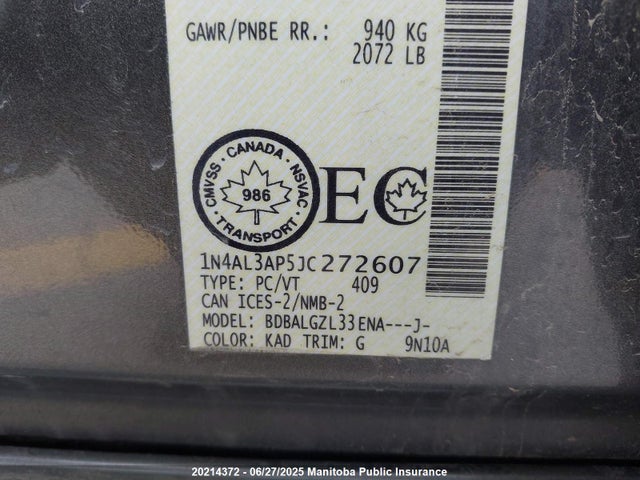 1N4AL3AP5JC272607 Nissan 2018