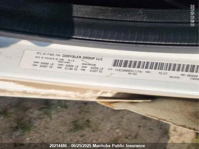1C3CCBAB5EN111741 Chrysler 200