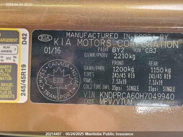 KNDPRCA60H7049940 KIA t-gdi theta ii