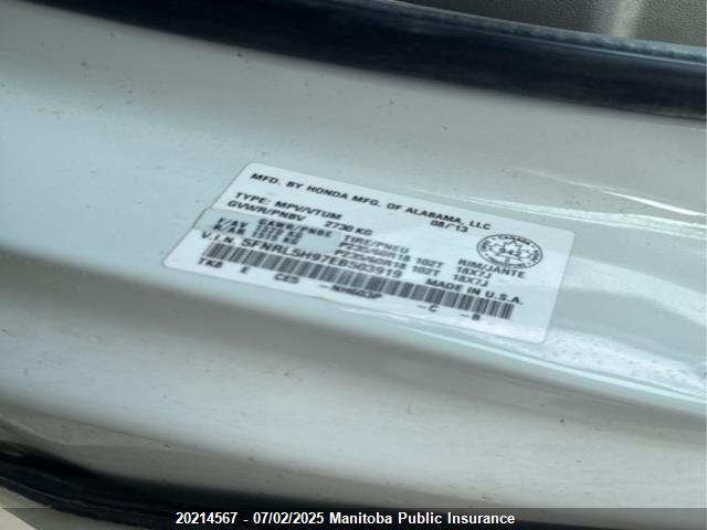 5FNRL5H97EB503919 Honda j35z8