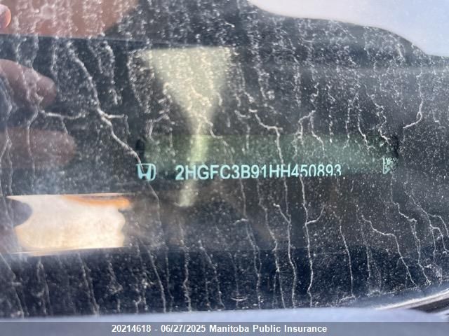 2HGFC3B91HH450893 Honda l15b7