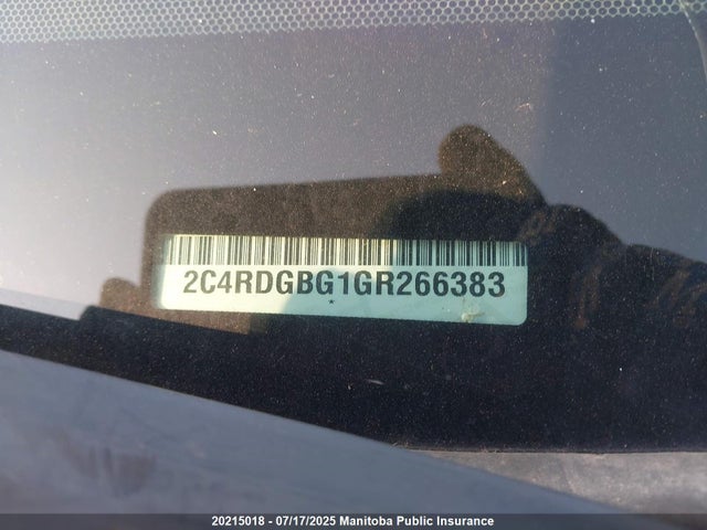 2C4RDGBG1GR266383 Dodge 2016