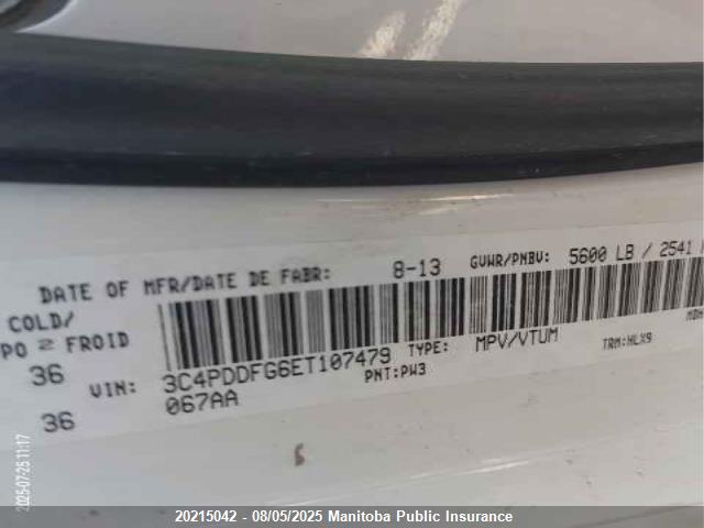 3C4PDDFG6ET107479 Dodge 2014