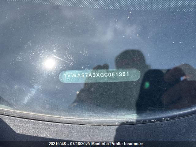 1VWAS7A3XGC051351 Volkswagen 2016