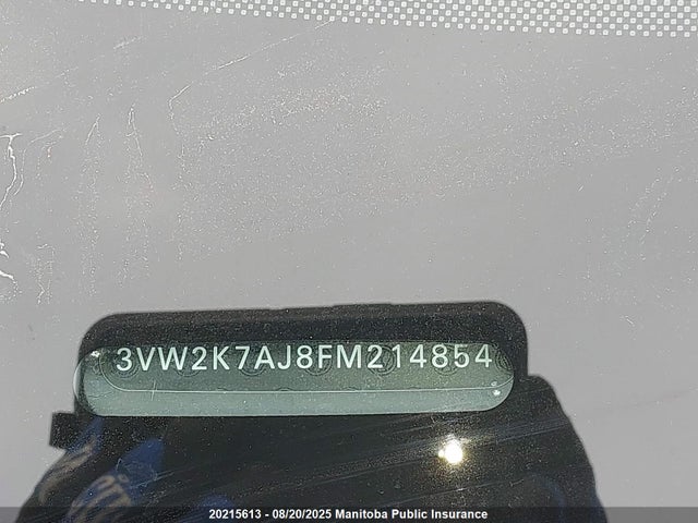 3VW2K7AJ8FM214854 Volkswagen 2015