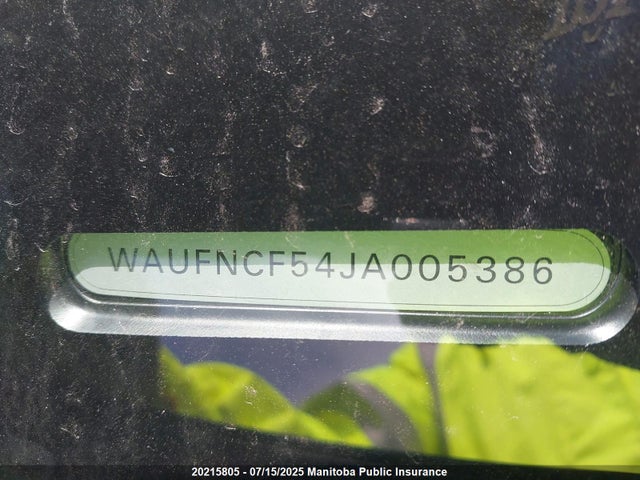 WAUFNCF54JA005386 Audi 2018