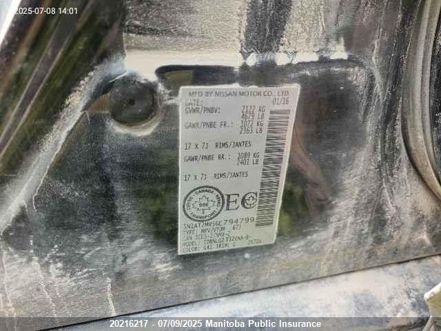 5N1AT2MV5GC794799 Nissan 2016