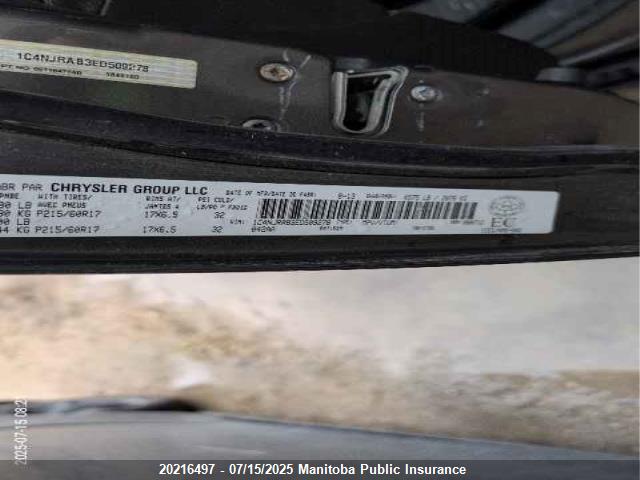 1C4NJRAB3ED509278 Jeep Patriot