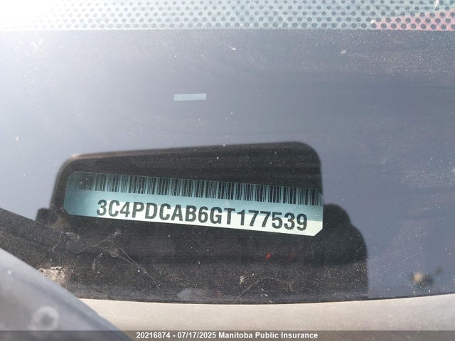 3C4PDCAB6GT177539 Dodge Journey