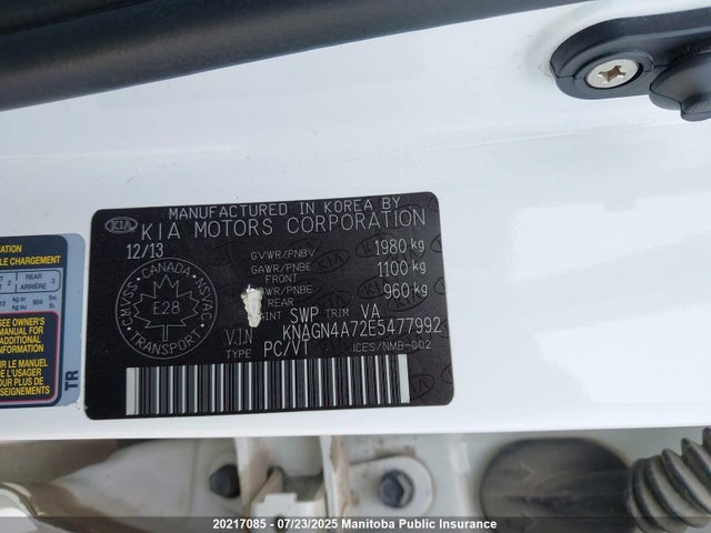 KIA OPTIMA EX 2014 KNAGN4A72E5477992 Image 19