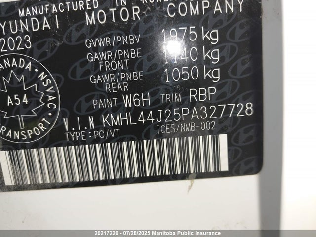 KMHL44J25PA327728 Hyundai t-gdi gamma ii