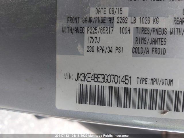 Mazda pe 2016 JM3KE4BE3G0701451 Image 9