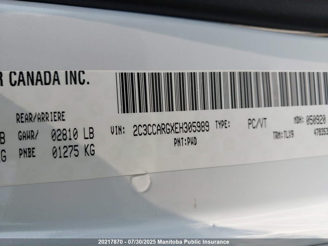 Chrysler 300 2014 2C3CCARGXEH305989 Image 9