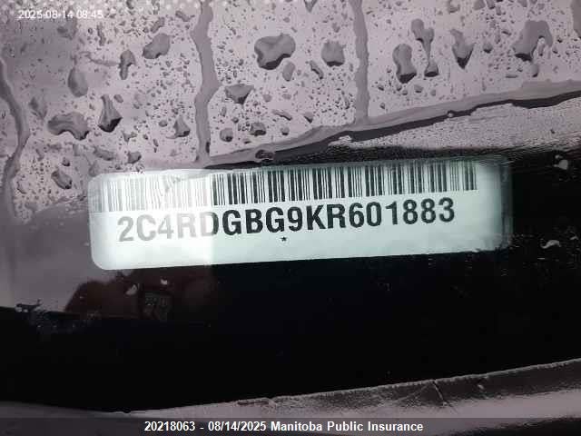 Dodge Grand Caravan 2019 2C4RDGBG9KR601883 Image 9