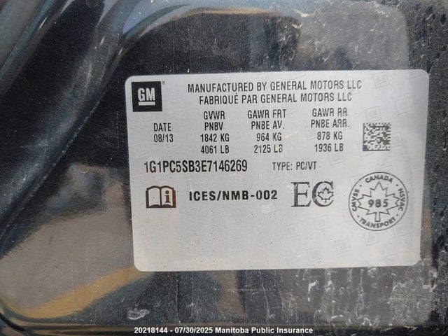 1G1PC5SB3E7146269 Chevrolet LUV