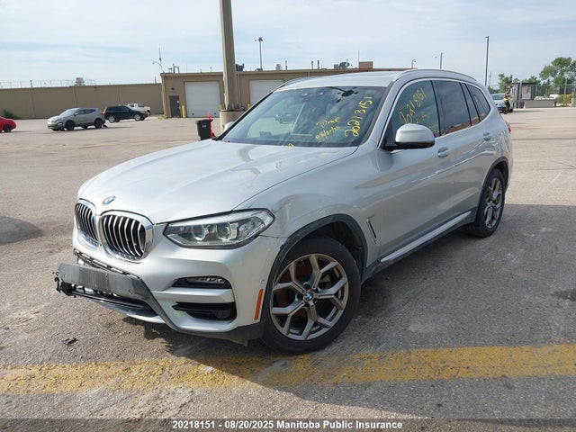 BMW X3 2021 5UXTY5C05M9F55527 Image 2