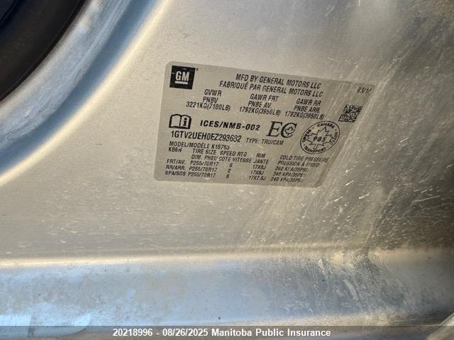 1GTV2UEH0EZ293682 GMC lv3 - vvt, aluminum, e85 max