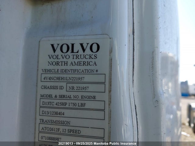 Volvo d13 2020 4V4NC9EH1LN221957 Image 9
