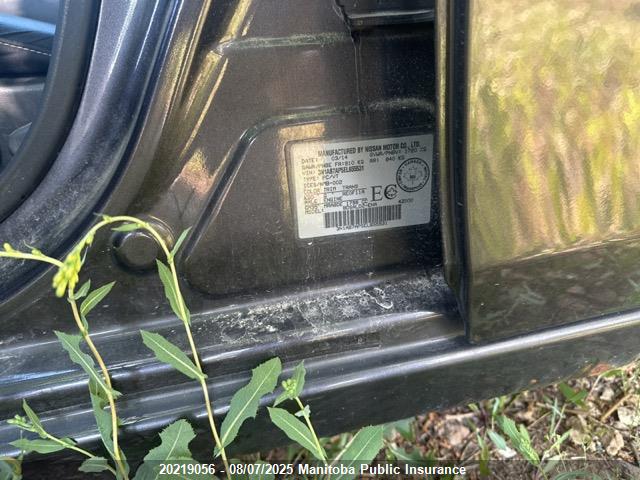 3N1AB7AP5EL655531 Nissan 2014