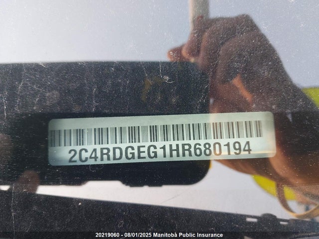 2C4RDGEG1HR680194 Dodge 2017