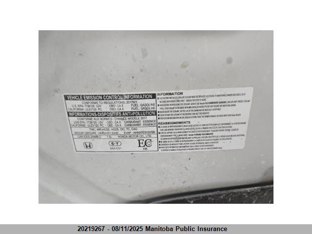 2HGFC1F97HH100036 Honda l15b7
