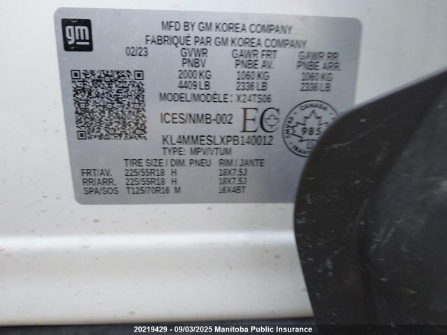 KL4MMESLXPB140012 Buick l3t