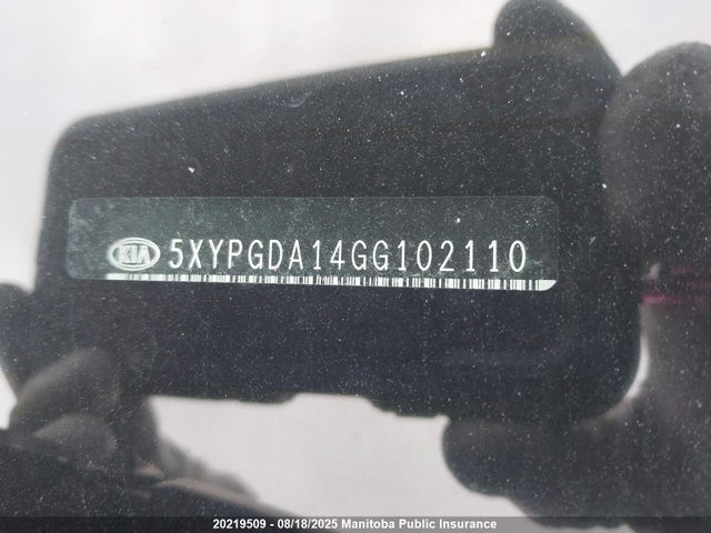 5XYPGDA14GG102110 KIA dohc t-gdi theta ii