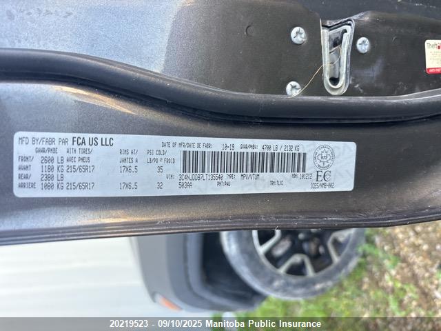 3C4NJDDB7LT135540 Jeep Compass