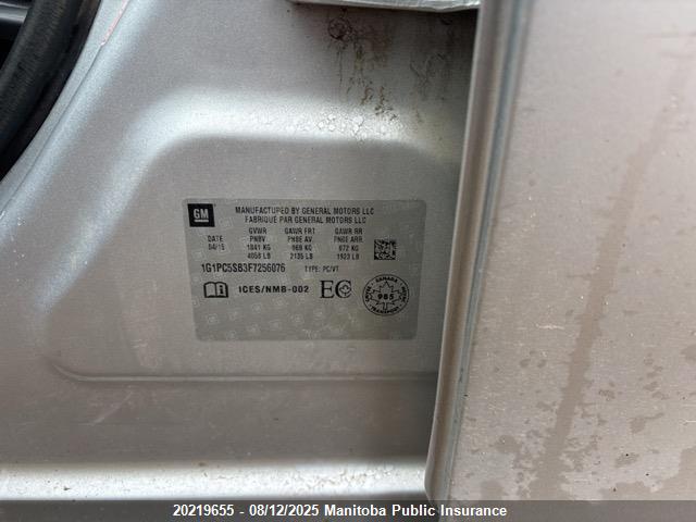 1G1PC5SB3F7256076 Chevrolet LUV