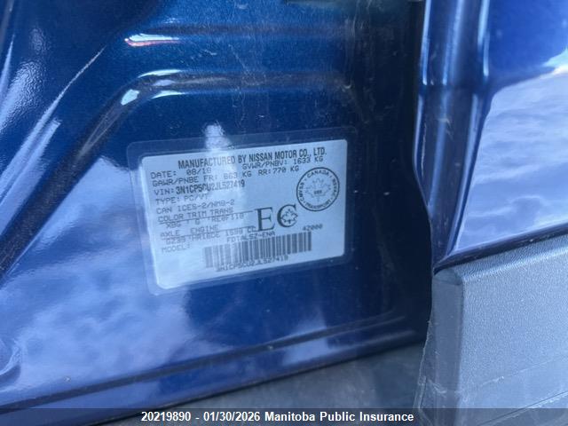 3N1CP5CU2JL527419 Nissan KICKS SV