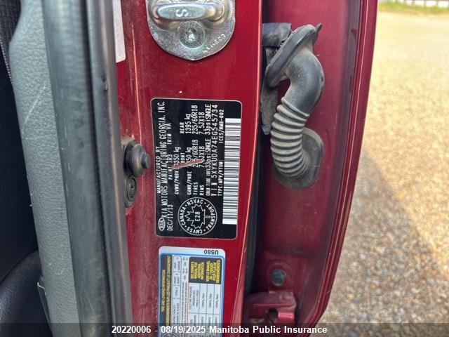 5XYKUDA74EG545734 KIA gasoline 3.3 v6 gdi lambda ii
