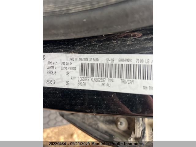 Dodge 1500 2020 1C6SRFBTXLN262597 Image 9