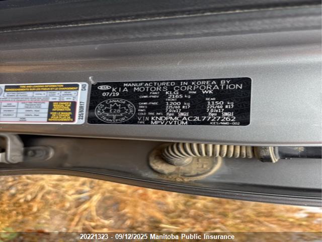 KIA gdi theta ii 2020 KNDPMCAC2L7727262 Image 9