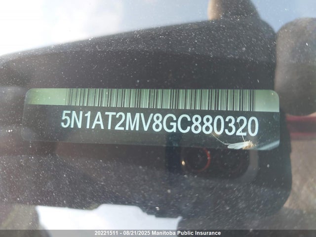 5N1AT2MV8GC880320 Nissan 2016