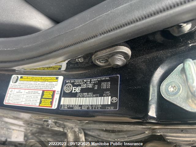 4T1G11AK6NU628772 Toyota a25a-fks