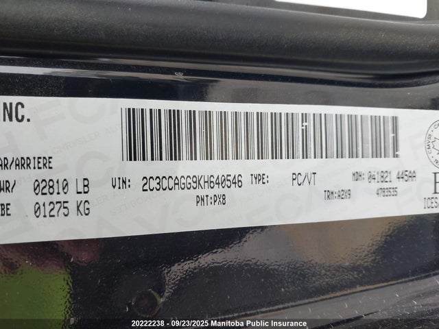 2C3CCAGG9KH640546 Chrysler 300