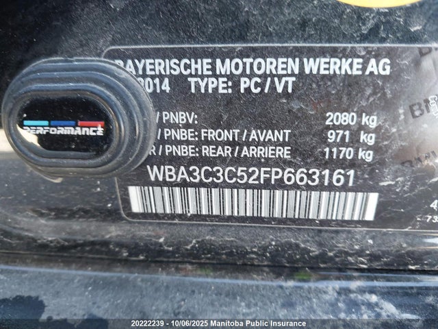 BMW 320i 2015 WBA3C3C52FP663161 Image 9