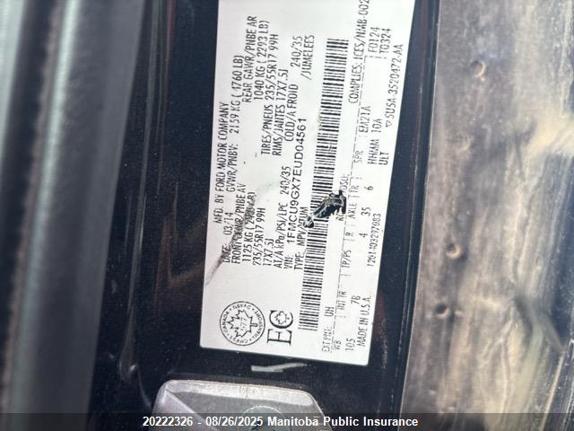 Ford 2014 2014 1FMCU9GX7EUD04561 Image 9