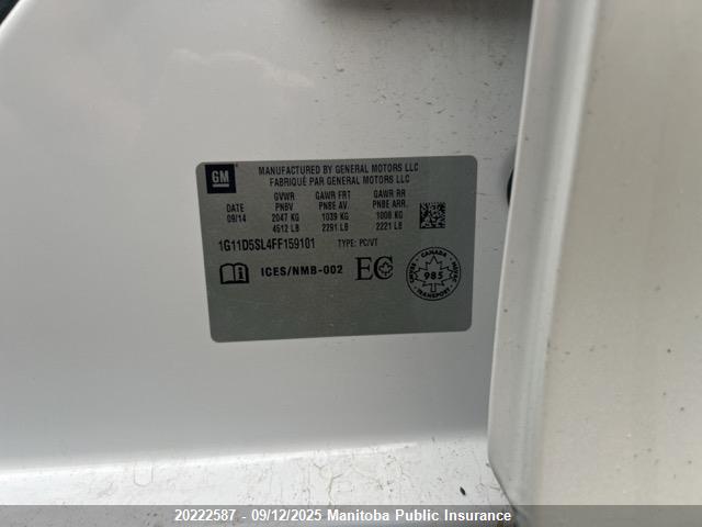 Chevrolet lkw 2015 1G11D5SL4FF159101 Image 9
