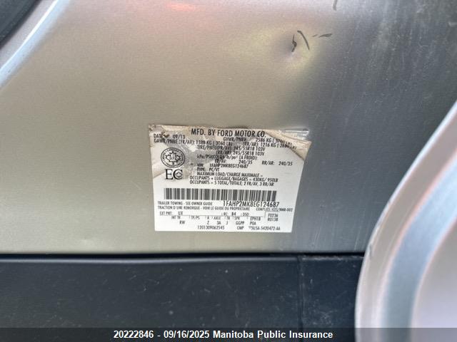Ford Taurus 2014 1FAHP2MK8EG124687 Image 9