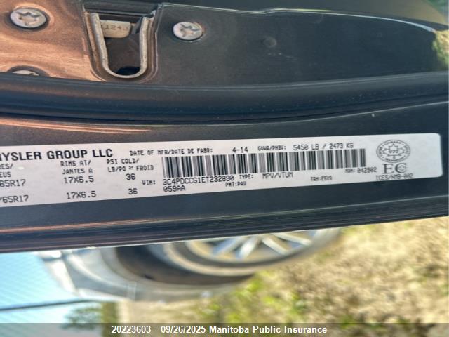 Dodge Journey 2014 3C4PDCCG1ET232890 Image 9