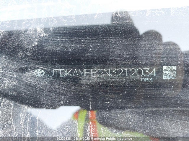 JTDKAMFP2N3212034 Toyota 2zr-fxe, 1nm+1sm