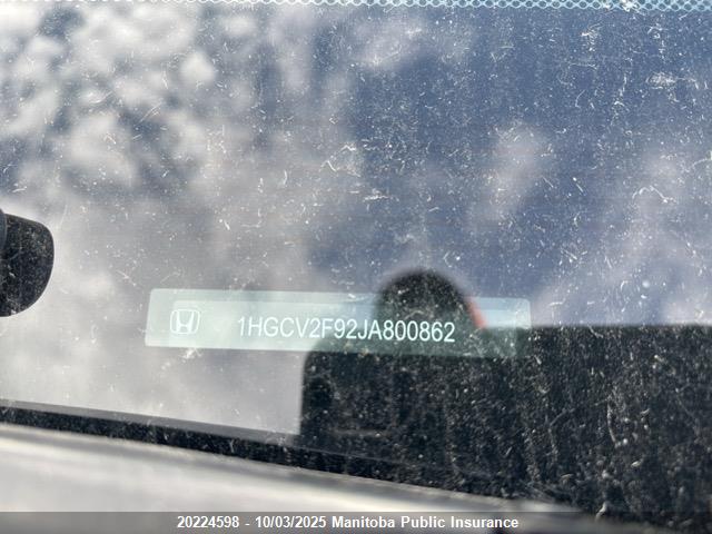 Honda k20c4 2018 1HGCV2F92JA800862 Image 9