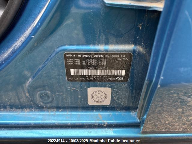 Mitsubishi Mirage 2015 ML32A3HJ4FH035741 Image 9