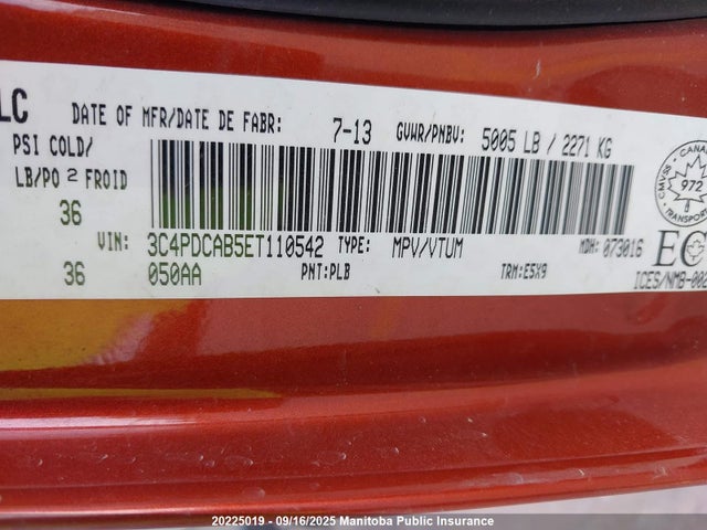 Dodge Journey 2014 3C4PDCAB5ET110542 Image 9