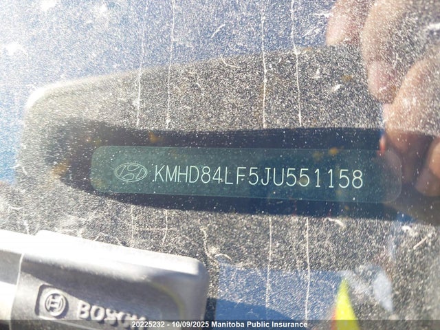 KMHD84LF5JU551158 Hyundai mpi nu