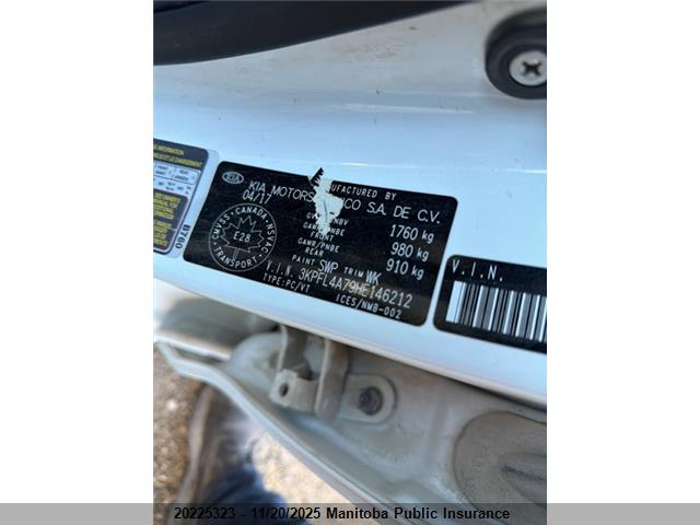 KIA mpi nu 2017 3KPFL4A79HE146212 Image 9