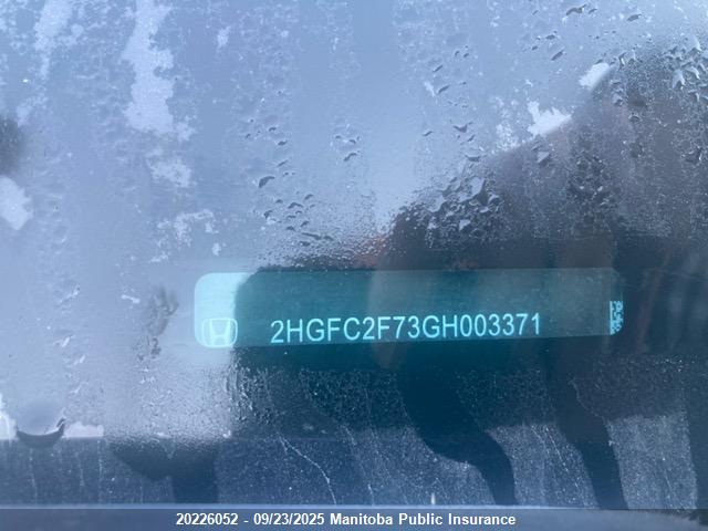 2HGFC2F73GH003371 Honda k20c2